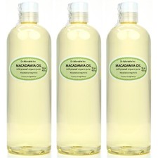 ORGANIC MACADAMIA NUT OIL COLD PRESSED PURE 2 OZ -UP TO 1 GALLON