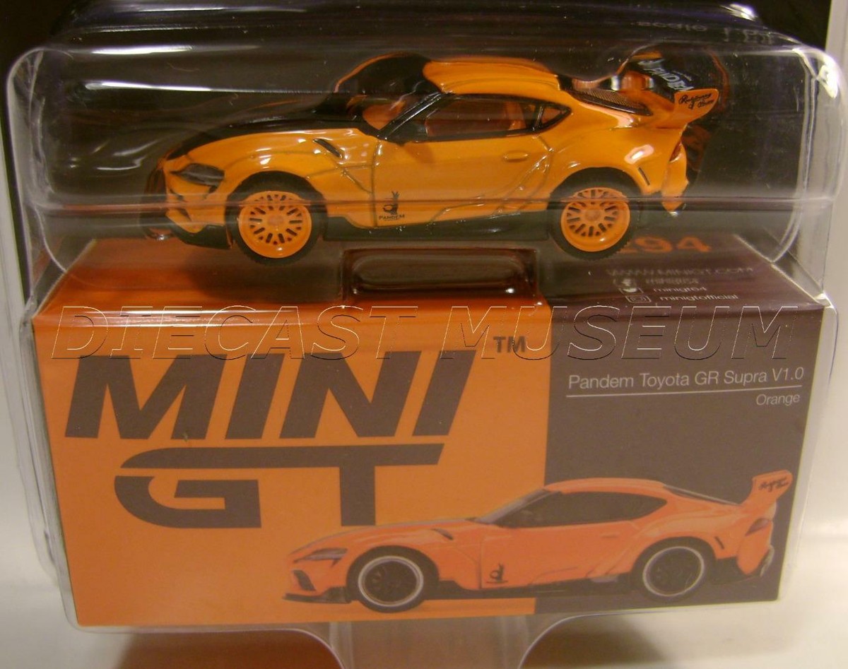 minigt pandem toyota GR Supra orange