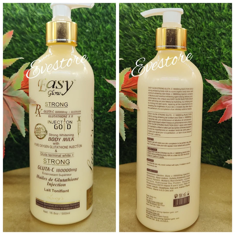 2pcs Easy Glow Gold Body Lotion 500ml & Face Cream - image 2 of 3