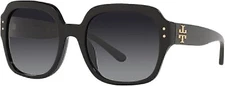 Tory Burch TY7143U Women's Sunglasses Black/Grey Gradient Polar 56