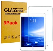 3X HD Tempered Glass Screen Protector For i Pad 10.2 Air 1 2 Pro 9.7 Mini 2 5