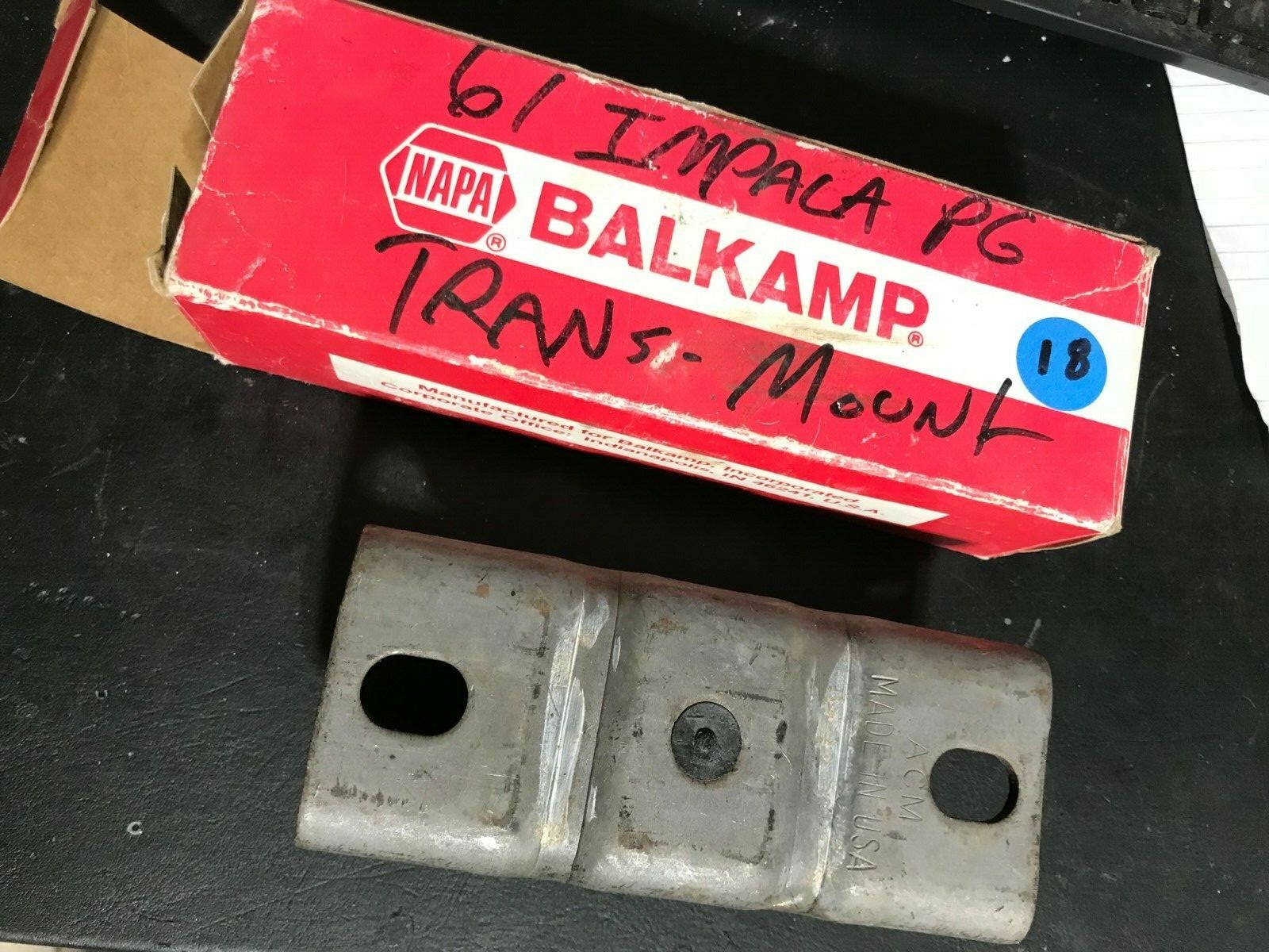19591982 Chevrolet Automatic Transmission Mount NAPA USA Made Balkamp