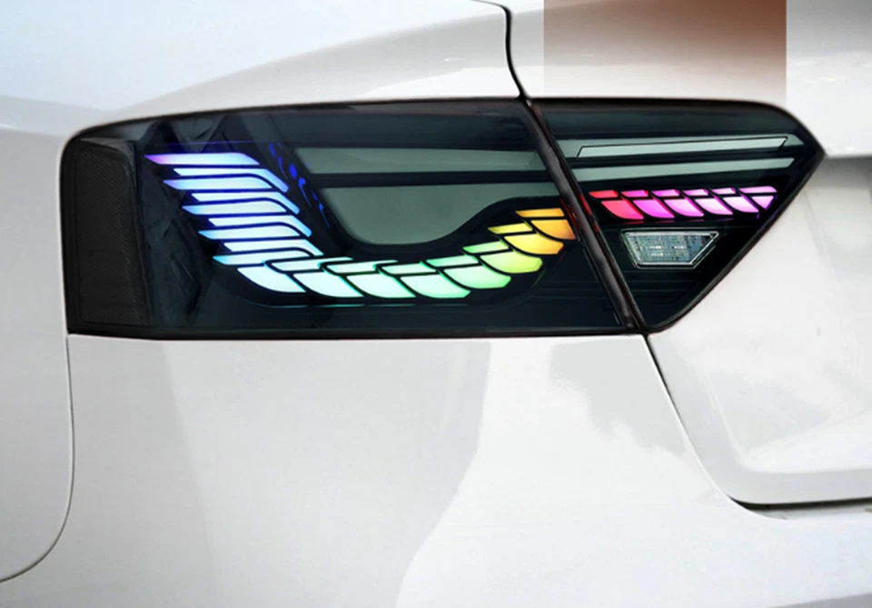 ABS Plastic Exterior Rear LED brake lights and taillights For Audi A5 2008-2016 - Image 2 of 4