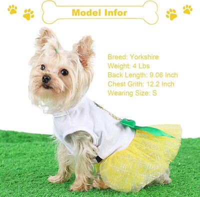 Pet Clothes Small Dog Cat Dress Cute Princess Chihuahua Puppy Skirt Outfits  US