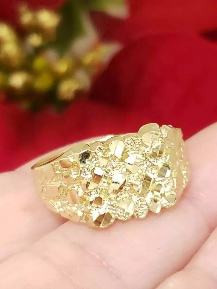 Mens nugget shop pinky ring