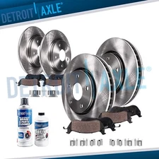 Front and Rear DISC Brake Rotors + Ceramic Pads Kit for 2004 2005 Toyota RAV4