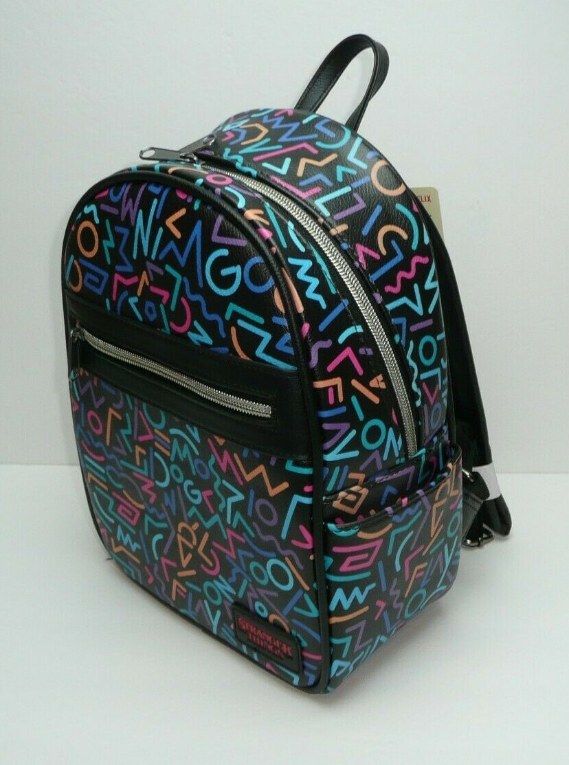 Stranger Things Mini Backpack Purse Bag 80s Pattern Funko Eleven