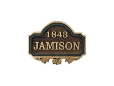   Dollhouse Miniature 1:12 Scale personalized house number sign   - Artist Made