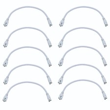 10 PCS T8 T5 Integrated LED Tube Light Connector Cable Cords 1FT