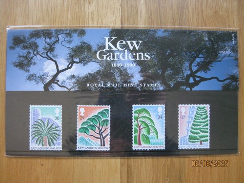PRESENTATION PACK - NO 208 GB 1990 - KEW GARDENS - PLUS 4 BENHAM FDCS - Picture 2 of 7