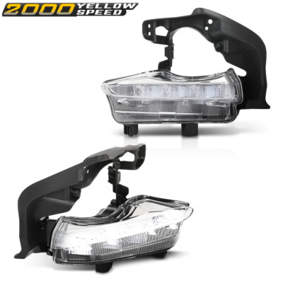LED DRL Daytime Running Light Driving Fog Lamp Fit For 14-16 Toyota Highlander 