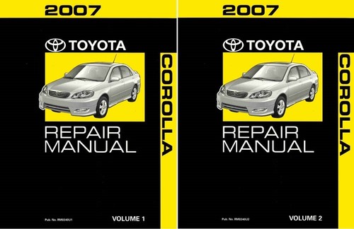 2007 TOYOTA COROLLA WORKSHOP MANUAL visual data 5