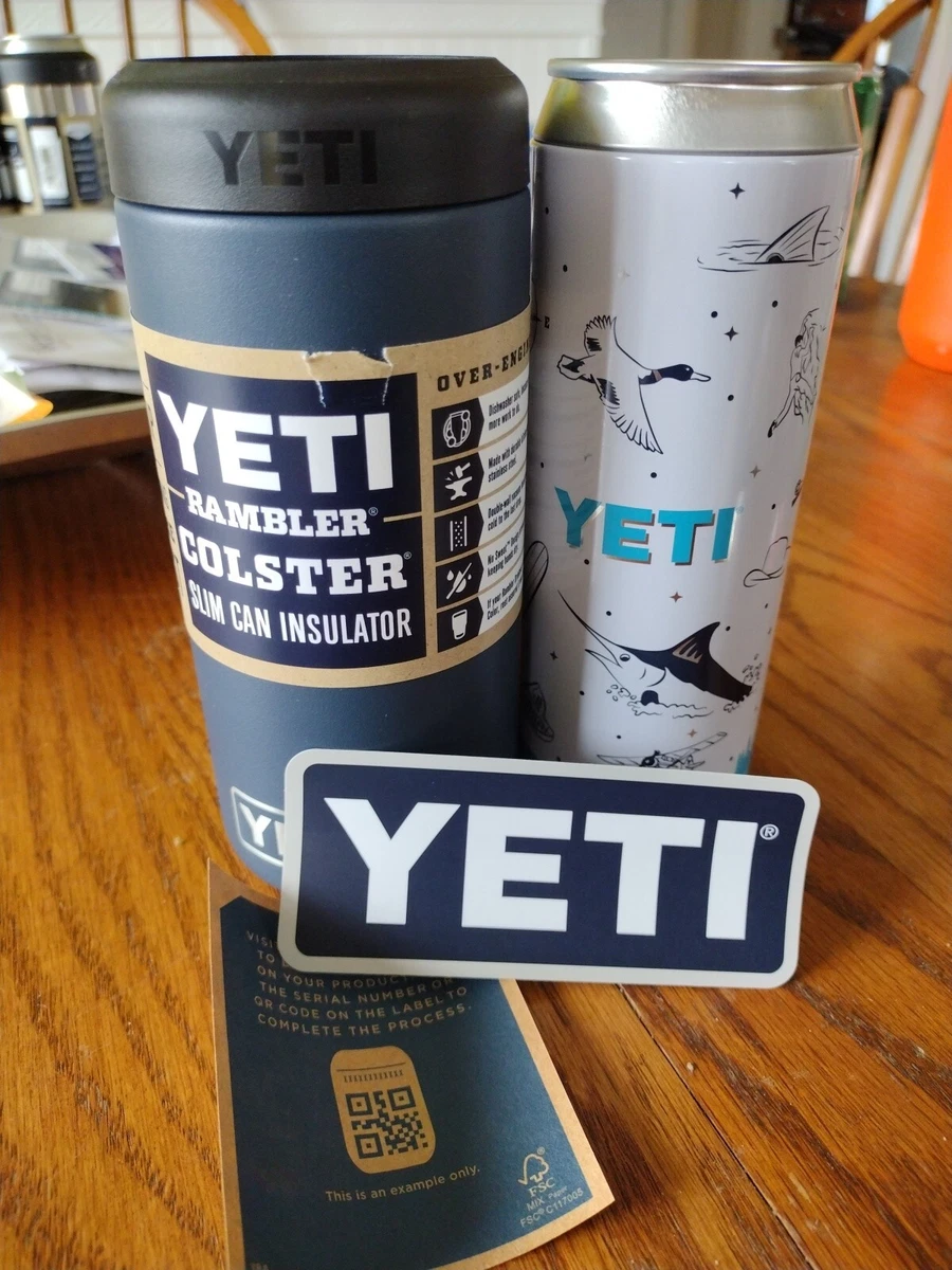 YETI Rambler Colster Slim Can Insulator Navy