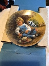 Nursery Rhyme plates Little Boy Blue