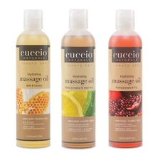Cuccio Massage Oil Limetta, Milk & Honey, Pomegranate 8 oz