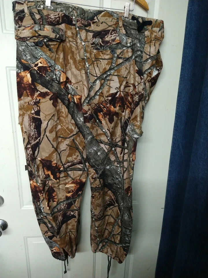 Outfitters Ridge Camo Drawstring Cuff Cargo Pants Mens Size XXLarge (44-46) - Image 2 of 4