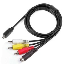 AV A/V TV-Out Audio Video Cable For Sony Handy camera DCR-HC28 DCR-HC28/E