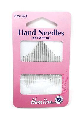 20 Saum Handnähnadeln Zwischen/Quilten Größe 3-9