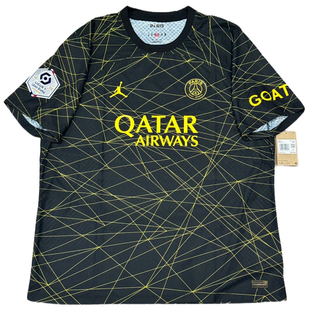 2022/23 PSG Authentic Fourth Jersey #30 Messi 2XL Jordan Player