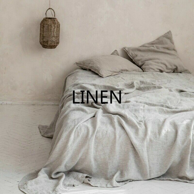 Pure Linen Flax Bed Sheet Bedsheet French Organic Natural Bedding eBay