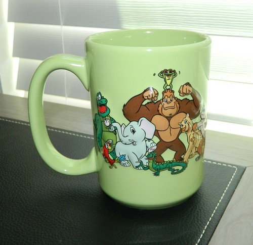 TAZA DE TÉ/CAFÉ VERDE CAFÉ SELVA TROPICAL 3D LANDRY’S RESTAURANTE WARE SIN USAR COMO NUEVA