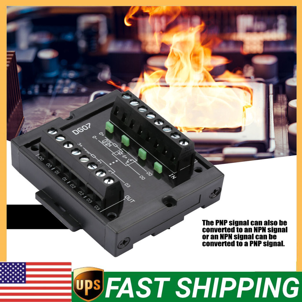 4 Channel NPN to PNP Signal Conversion Level Converter Wide Voltage 10-28V New