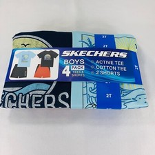 Skecher's Boy's 4 Pieces -Pack Cotton Tees  Shorts Size 2T