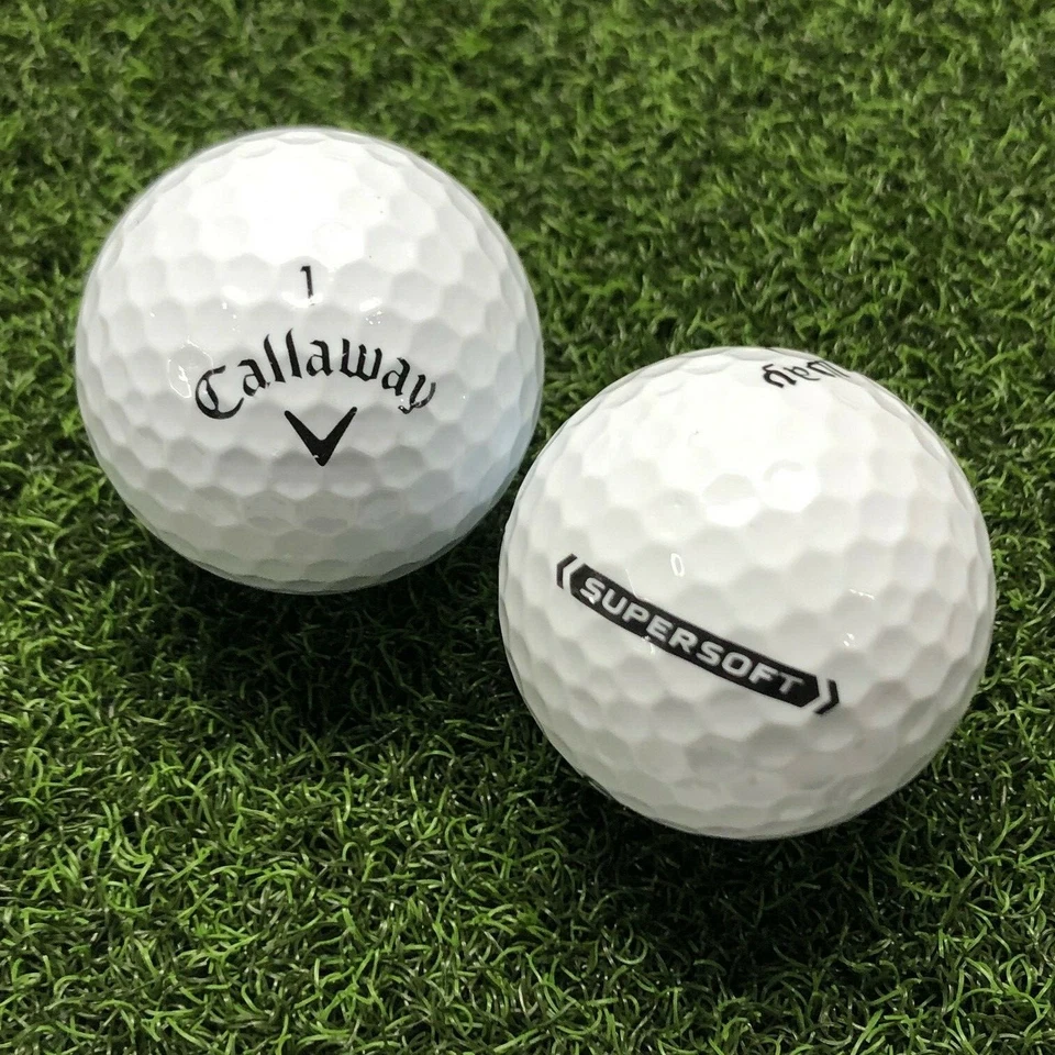 50 pelotas de golf Callaway Supersoft usadas blancas estado 5A (AAAAA) Foto 2 de 4