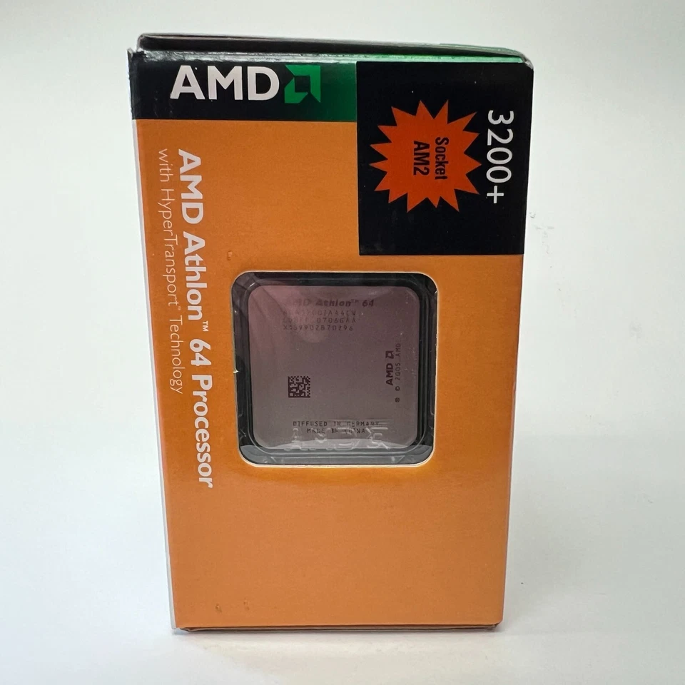 AMD Athlon 64 3200+ 2GHz Socket AM2 Desktop CPU w/ CPU Cooler - Image 4 of 4