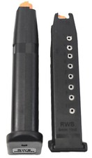 2 Pack RWB for GLOCK Model 43X G43X 9mm 10 Rnd NEW magazine s METAL LINER NEW