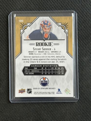 Stuart Skinner 2020-21 Stature Rookie /399 #120 - Picture 2 of 2