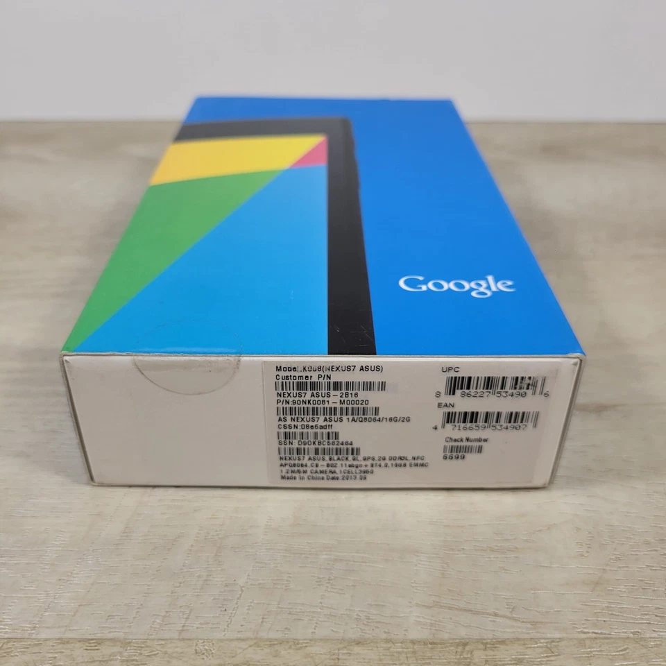 Tablet Google Nexus 7 ASUS 16GB 2013 K008 2B16 SELLADA G3D Foto 4 de 4