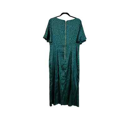 Chi Chi London Womens Teal Dalisay A-Line Dress Bateau Neck