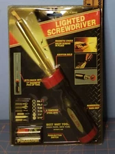 Best Way Tools Lighted Screwdriver With 6 Bits, 17" Magnetic Pick up Tool - NOS
