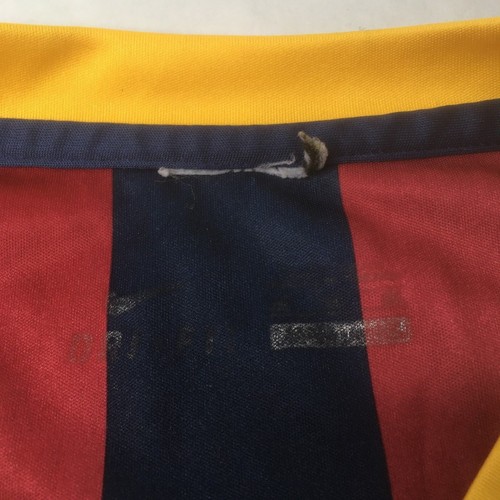 Nike FC Barcelona Messi Red Blue Striped Qatar Airways Short Sleeve XL Jersey B - Picture 7 of 9