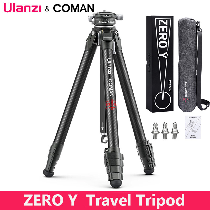 Ulanzi Zero Y Carbon Fiber Travel Tripod with 1/4 Screw 360° Adjustable