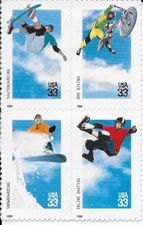 US Scott 3321-24, 1999, Xtreme Sports, block of 4, MNH, SA, F/VF