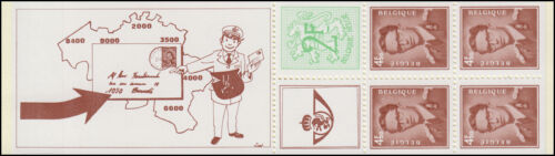 Belgien-Markenheftchen 23 Löwe und König Baudouin 20 Franc 1972, ** - Afbeelding 1 van 2