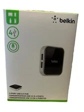 BELKIN 4 PORT 4-PORT POWERED USB 2.0 HUB FOR MAC OR WINDOWS NEW