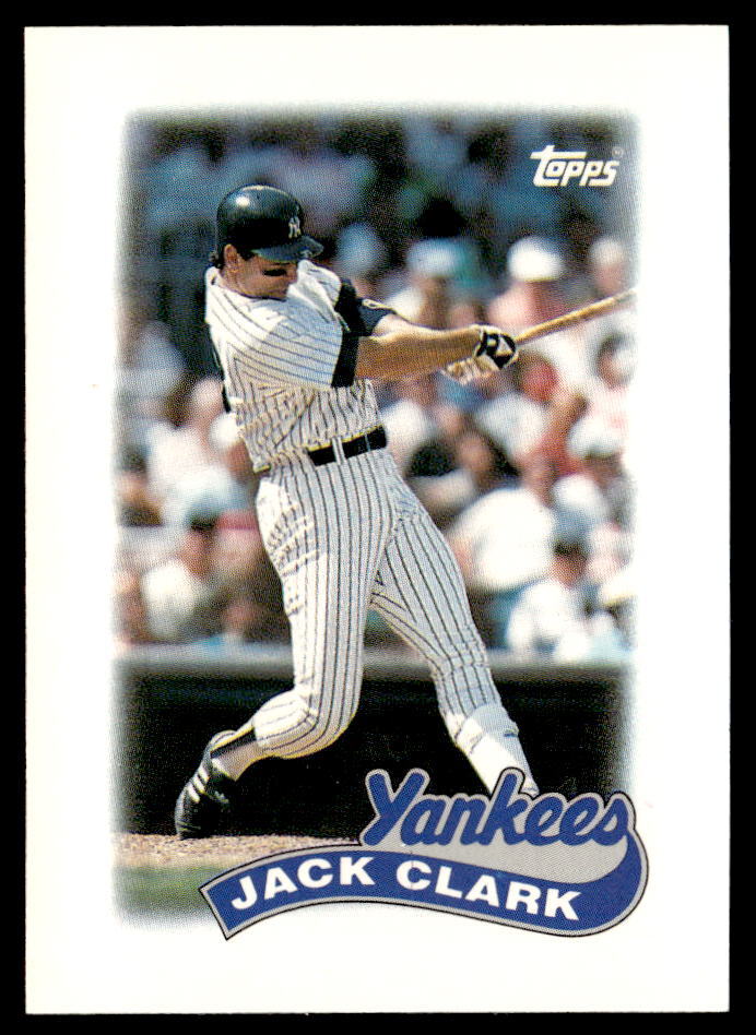 1989 Topps Glossy Mini League Leaders #65 Jack Clark   Baseball New York Yankees