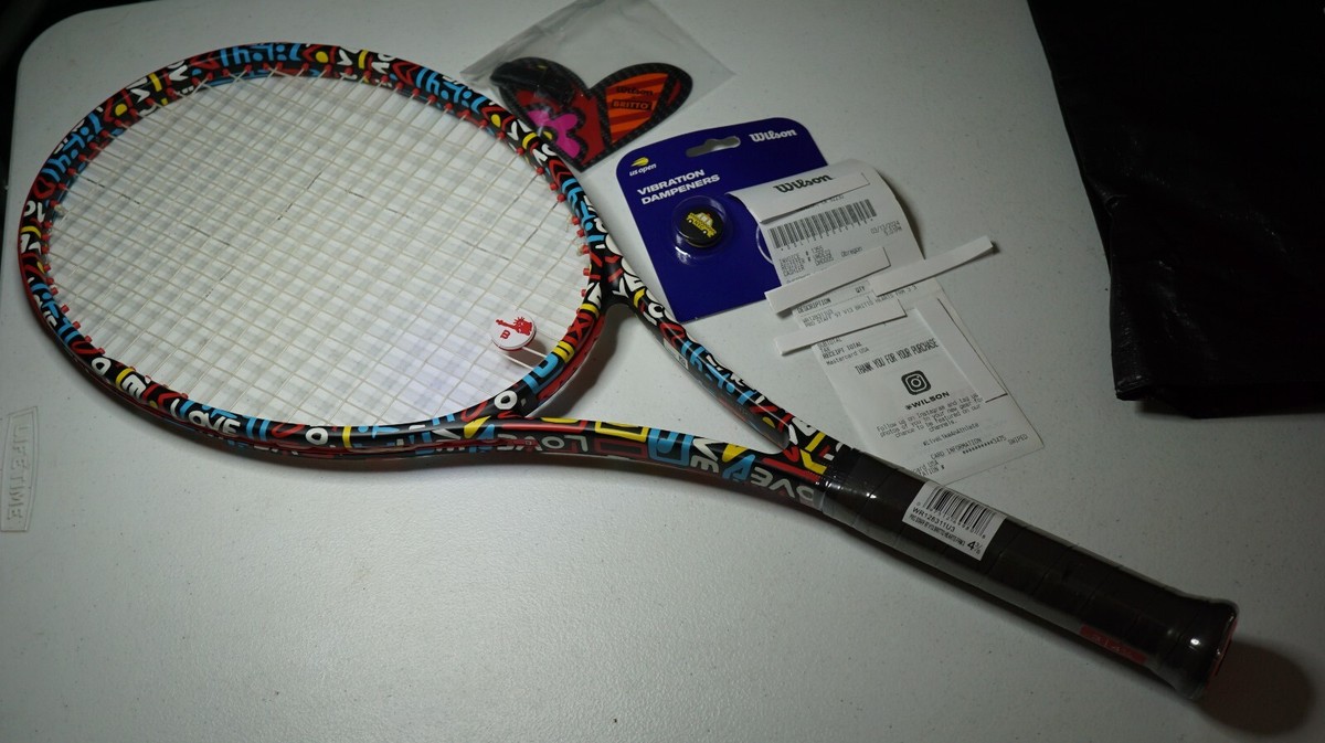 Grip Size 4 3/8 - Wilson v.13 Pro Staff 97 - BRITTO Hearts Grip Size 4 3/8 - Wilson v.13 Pro Staff 97 - BRITTO Hearts