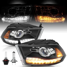 For 2009-2018 Dodge Ram 1500 10-18 2500 3500 LED DRL Projector Upgrade Headlight