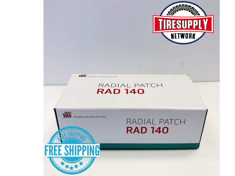 RAD-140 Rema TipTop Radial Repair (10pc)7 7⁄8"x 3 15⁄16" 3 Ply Tire Repair Patch