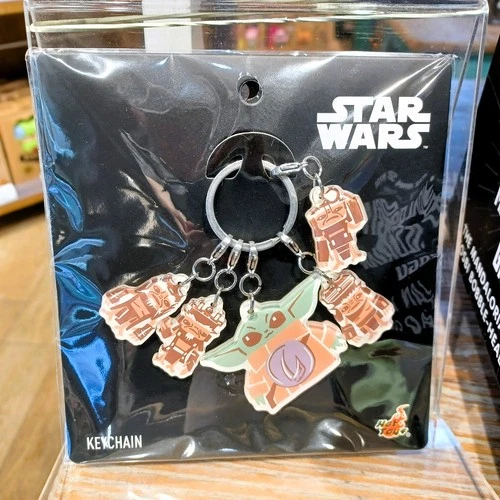 Hot Toys STAR WARS PKEY303N Grogu & Anzellan Keychain  [ In Stock ]