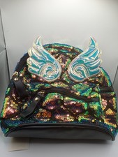 Fashion Angel Sequins Backpack Multi Color