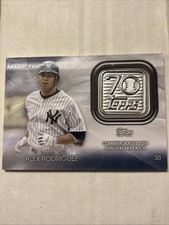 2021 Topps 70th Anniversary Manufactured Logo Patches Alex Rodriguez #T70P-AR
