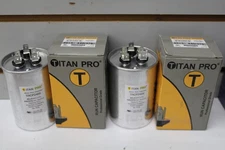 2X Titan Pro TRCFD405 HVAC Round Dual Motor Run Capacitor. 40/5 MFD/UF440/370 V