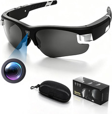 Sports Camera Glasses, HD Video Recording Sunglasses, Smart Glasses POV Cam