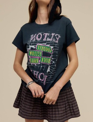 Daydreamer elton john goodbye brick road tour tee VINTAGE BLACK