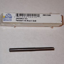 M.A. Ford 20012500 1/8in Twister Hi-Roc Drill Bit 1-1/2in OAL A